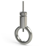 Griplock - Silver Grip for 3/32" & 1/8" Cable (Hook&Ring)