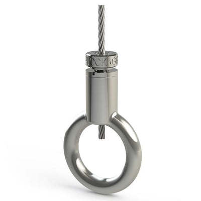 Griplock - Silver Grip for 3/32" & 1/8" Cable (Hook&Ring)