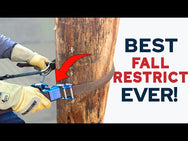 Adjustable Wood Pole Fall Restrict Device for Transmission Poles