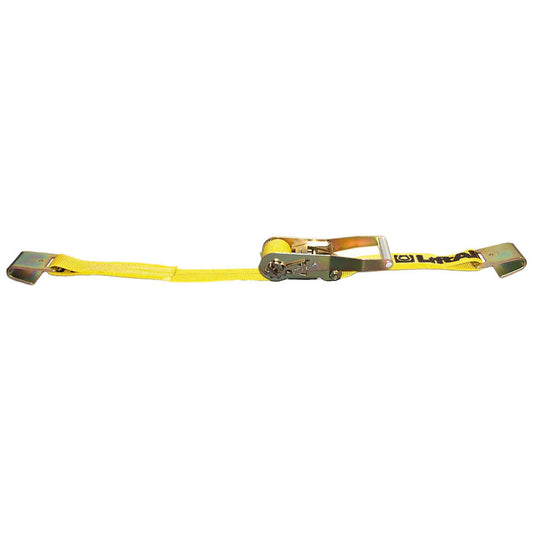 LiftAll Load Hugger® Flat Hook Ratchet Tiedown, 2” Webbing, 10,000LB WLL
