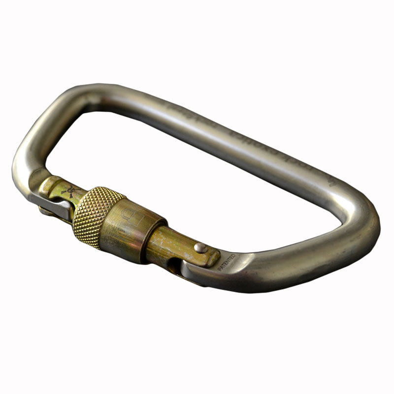 Rock Exotica rockSteel Screw-Lock Carabiner– The rockSteel Screwlock offers impressive strength to weight ratio, a large gate opening and precise handling characteristics due to CNC machined surfaces. – Now available at MTN Shop US. - imagen 2