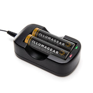 Illumagear Battery Charger– Illumagear’s 2-Battery Charger is capable of charging up to 2 rechargeable 18650 Lithium-Ion batteries that are compatible with The Halo from a standard electrical outlet. – Now available at MTN Shop US. - imagen 2