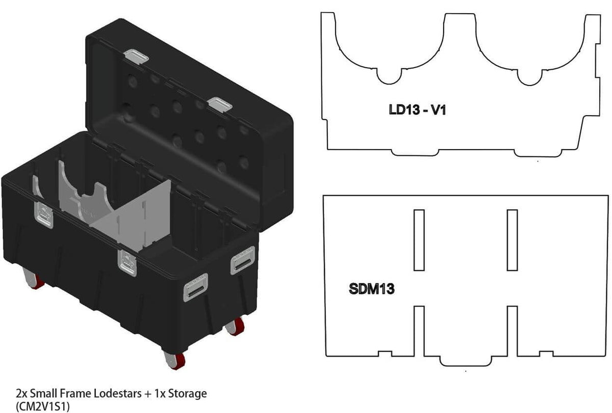 Mountain Productions BOX Large Insert Package– MTN BOX: Spektrum Series LG insert package creates 3 large storage compartments for tool storage, rigging hardware, fall protection, construction gear, & more. – Now available at MTN Shop US. - imagen 8