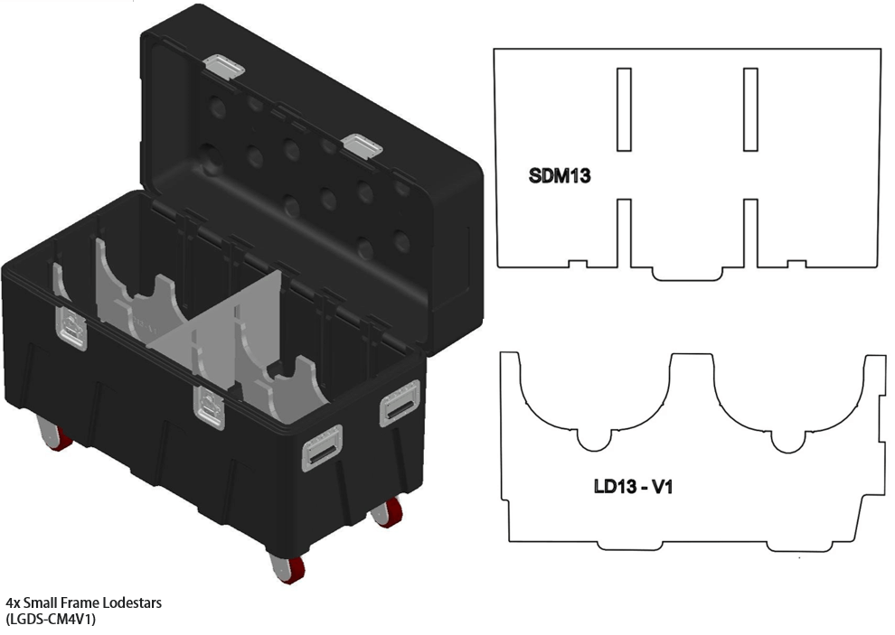 Mountain Productions BOX Large Insert Package– MTN BOX: Spektrum Series LG insert package creates 3 large storage compartments for tool storage, rigging hardware, fall protection, construction gear, & more. – Now available at MTN Shop US. - imagen 4
