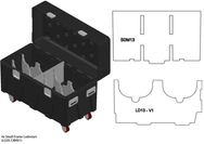 Mountain Productions BOX Large Insert Package– MTN BOX: Spektrum Series LG insert package creates 3 large storage compartments for tool storage, rigging hardware, fall protection, construction gear, & more. – Now available at MTN Shop US. - imagen 4