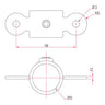 Key Clamp: Doughty Double Male Swivel. Supplied by MTN Shop