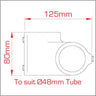 Doughty Long 90° Crossover- For ⌀2'' Tube- MTN Shop