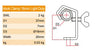 Doughty 0.7'' Light Duty Hook Clamp Dimensions - MTN Shop