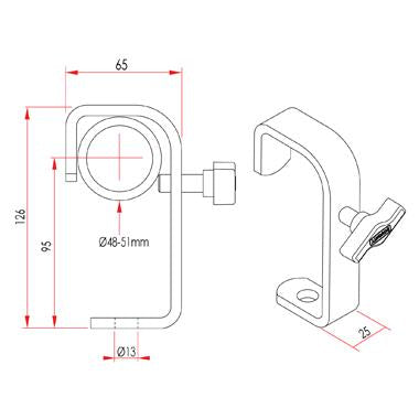 Doughty Hook Clamp Dimensions- MTN Shop 