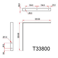 Soporte de pared Doughty - Servicio liviano y resistente - Tienda MTN - imagen 2