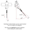 Reutlinger Cable Holder SVIII w/Ring & Side Exit Wire. Supplied by MTN Shop