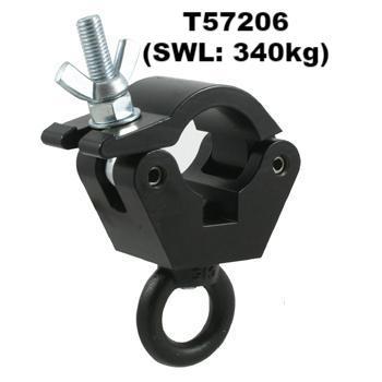 1.9''-2'' Diameter Doughty Eye Clamp (SWL: 750lbs; Black) - MTN Shop 