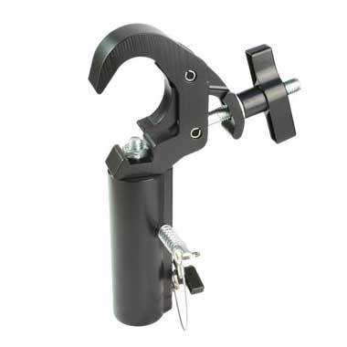 Doughty Slimline Quick Trigger TV Clamp (Black): Fitted with a ⌀1.14'' Receiver - MTN Shop