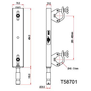 Especificaciones del adaptador de armazón de escalera fija Doughty T58701 - Tienda MTN - imagen 4