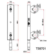 Especificaciones del adaptador de armazón de escalera fija Doughty T58701 - Tienda MTN - imagen 4