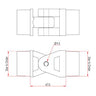 Doughty Round Shank Knuckle Joint Specifications - 4 Sizes Available - MTN Shop