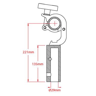 Doughty Trigger TV Clamp Specifications. Supplied by MTN Shop 