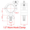 Doughty 1.5'' Atom Hook Clamp Specifications - MTN Shop